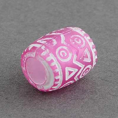 Transparent Acrylic European Beads X-OPDL-R112-M-1
