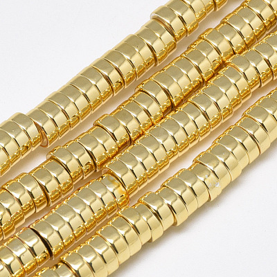 Electroplate Non-magnetic Synthetic Hematite Beads Strands G-Q465-37G-1