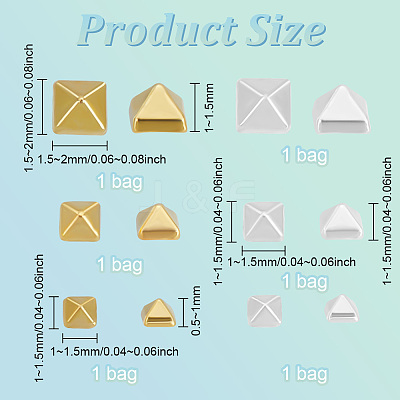 6 Bags 6 Styles Alloy Cabochons MRMJ-PH0002-90-1