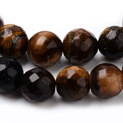 Natural Tiger Eye Beads Strands G-Q462-84-8mm-1