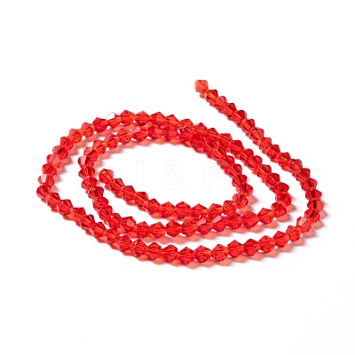 Faceted Bicone Glass Beads Strands EGLA-P017-4mm-M-1