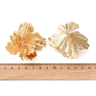 Iron Stud Earrrings for Women EJEW-U063-02A-G-1