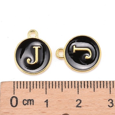 Golden Plated Alloy Charms X-ENAM-S118-02J-1