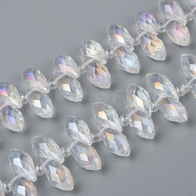 Crystal Glass Beads Strands GLAA-D033-01-1