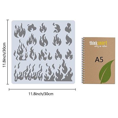 PET Plastic Hollow Out Drawing Painting Stencils Templates DIY-WH0244-292-1