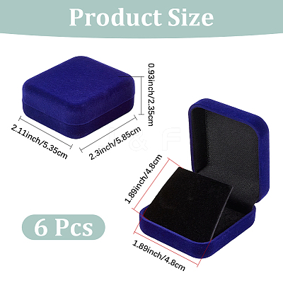 Velvet Jewelry Gift Storage Boxes CON-CY0001-01B-02-1