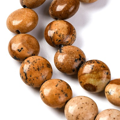 Natural Picture Jasper Beads Strands G-T047-A22-01-1