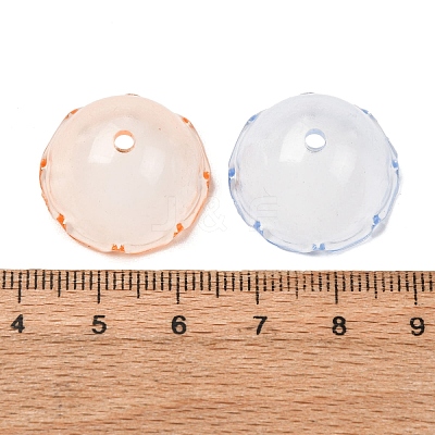 Transparent Acrylic Bead Caps MACR-L015-11-1