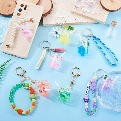 Transparent Resin Big Pendants RESI-TAC0019-04D-1