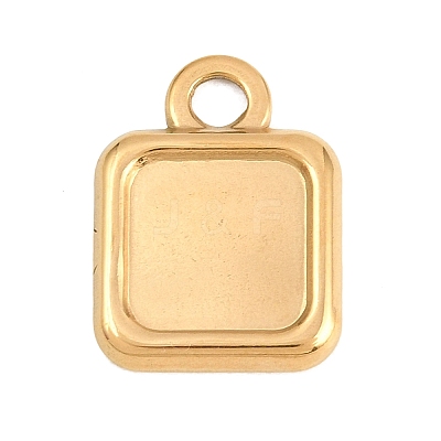 304 Stainless Steel Pendant Cabochon Settings STAS-D264-08A-G-1