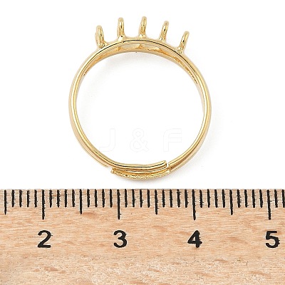 Adjustable Brass Finger Ring Trays for Hanging Pendant KK-K414-03D-G-1