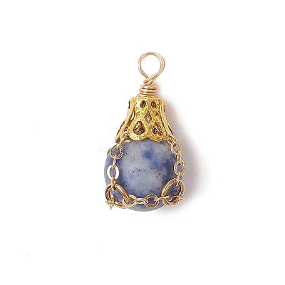 Natural Rose Quartz/Unakite/Black Stone/Blue Spot Jasper/White Jade Pendants PALLOY-JF03396-1