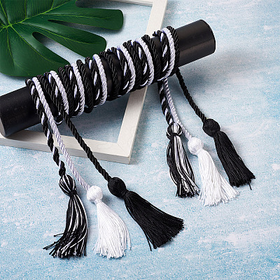 6Pcs 3 Style Polyester Tassel Big Pendant Decorations FIND-TA0001-51-1