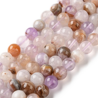 Natural Amethyst Lace Agate Beads Strands GG-CBABD99-04-6mm-1