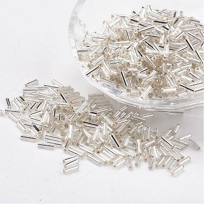 Glass Bugle Beads SEED-E001-9mm-21-1