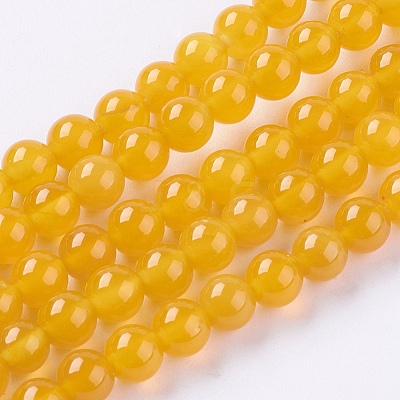 Natural Agate Beads Strands X-G-G583-6mm-04-1
