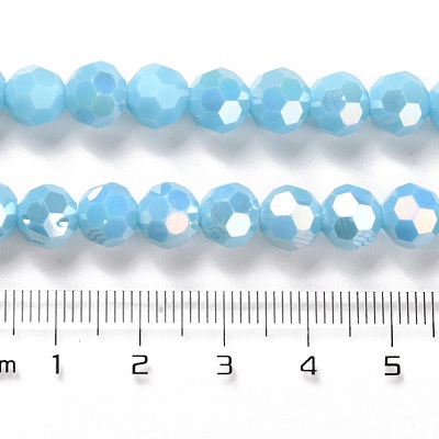 Opaque Glass Beads Stands EGLA-A035-P8mm-B08-1