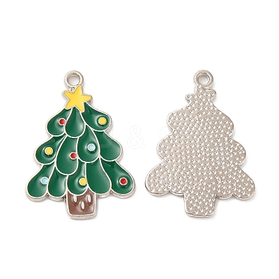 Christmas Alloy Enamel Pendants X-ENAM-D050-13B-01P-1