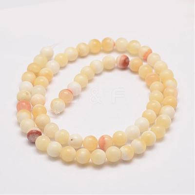 Natural Honey Jade Bead Strands G-K153-B26-10mm-1