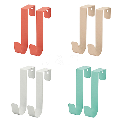 8Pcs 4 Colors Over The Door Hook AJEW-NB0002-18-1