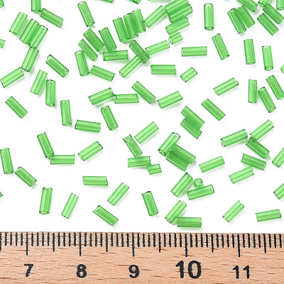 Transparent Glass Bugle Beads SEED-N005-001-C06-1