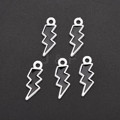 Spray Painted Alloy Enamel Pendants X-ENAM-R136-35A-1