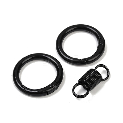 Alloy Spring Gate Clasps LS-PALLOY-Q009-01L-1