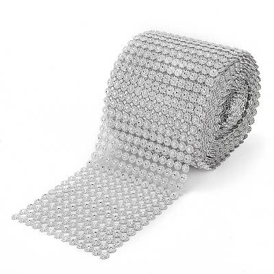 13 Rows Plastic Diamond Mesh Wrap Roll DIY-L049-02-1