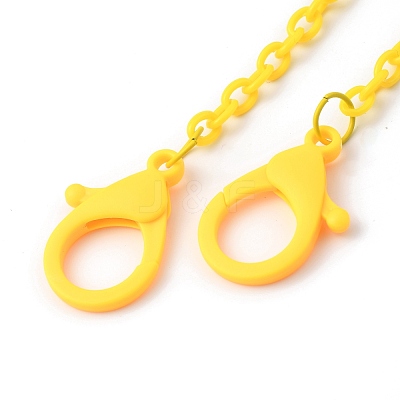 Personalized ABS Plastic Cable Chain Necklaces NJEW-JN02996-01-1