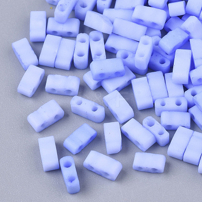 2-Hole Baking Paint Glass Seed Beads SEED-S023-17B-30-1