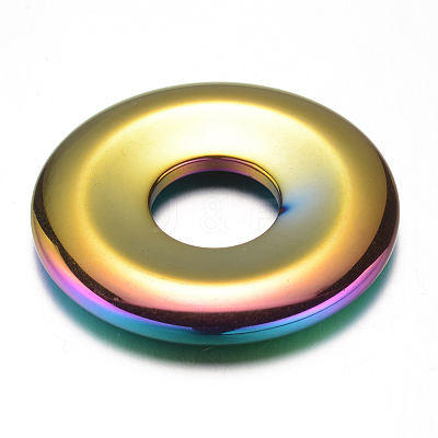 Electroplate Non-magnetic Synthetic Hematite Pendants G-F337-49-01-1