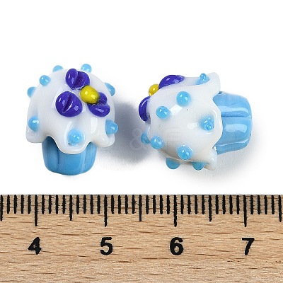 Handmade Lampwork Bumpy Beads LAMP-I027-04B-1