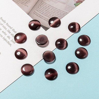 Cat Eye Glass Cabochons CE069-12-2-1