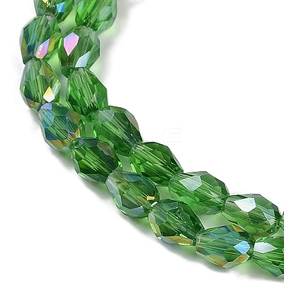Transparent Electroplate Glass Beads Strands LS-EGLA-N013-T6mm-B14-1