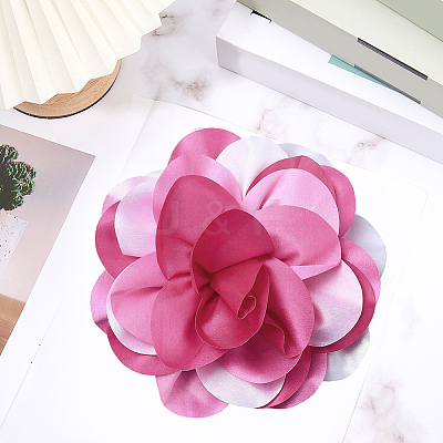 Multi Petal Flower Cloth Brooches JEWB-CN0001-14B-1