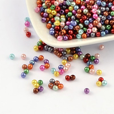 Imitation Pearl Acrylic Beads PL607-1