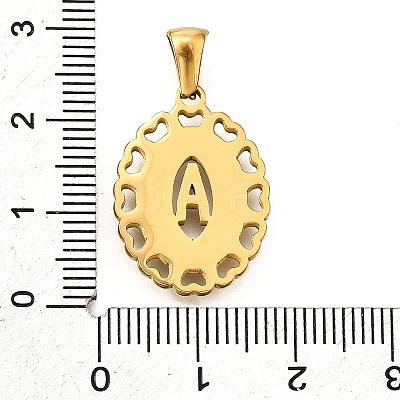 Golden 304 Stainless Steel Pendants STAS-K300-02G-A-1
