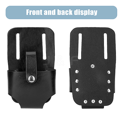 PU Imitation Leather Tape Measure Holder for Belt AJEW-WH0347-64-1