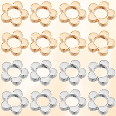 200Pcs 2 Colors CCB Plastic Bead Frame CCB-SC0001-24-1