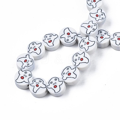 Handmade Polymer Clay Bead Strands CLAY-S096-039-1