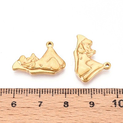201 Stainless Steel Pendants STAS-N109-223G-1