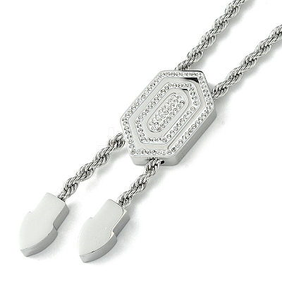 304 Stainless Steel Rope Chain Necklaces NJEW-Q322-07P-1