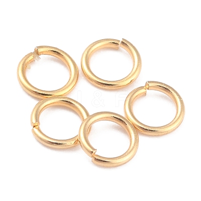 Rack Plating Brass Open Jump Rings X-KK-O139-18C-G-1