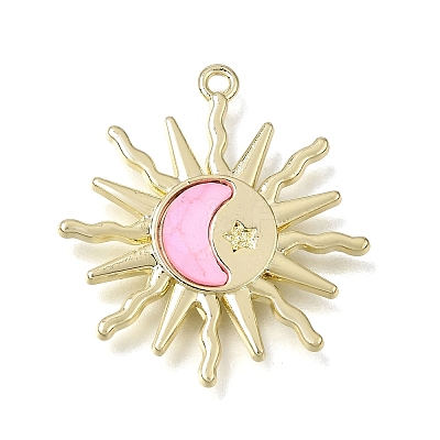 Brass Resin Pendants RE-CBAE379-11LG-1