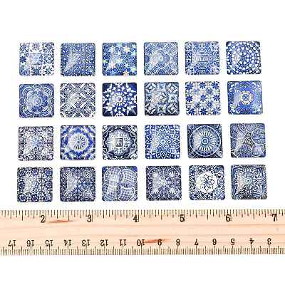 24Pcs Glass Cabochons GGLA-FS0001-22-1