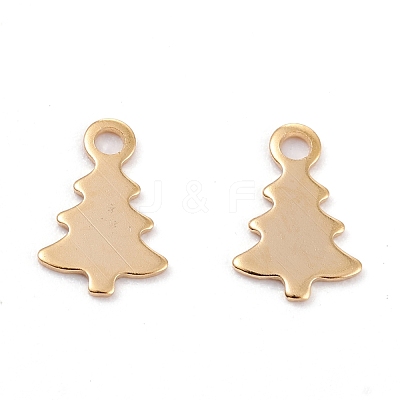 Christmas 201 Stainless Steel Charms STAS-C017-03B-G-1
