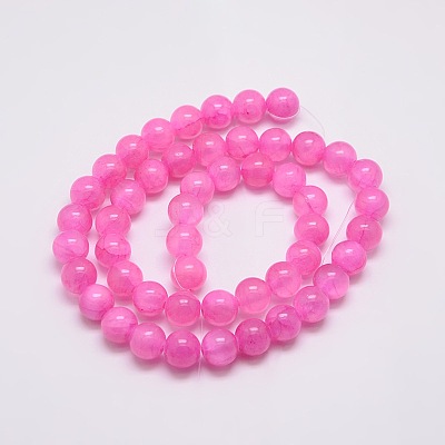 Dyed Natural Green Jade Beads Strands JBS053-10MM-M-1