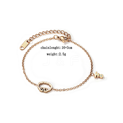 Stylish 304 Stainless Steel pendant bracelet for daily wear FS5837-1