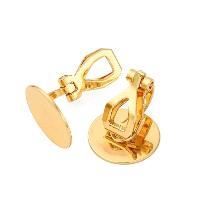Brass Screw Clip Earring Converter KK-S533-01G-1