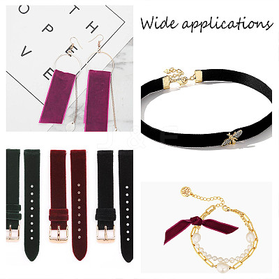 Velvet Ribbon SRIB-WH0006-18C-1